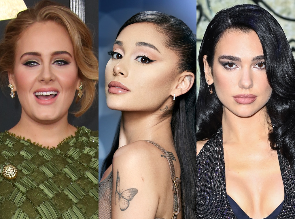 E-Comm: Winged Liner, Adele, Ariana Grande, Dua Lipa