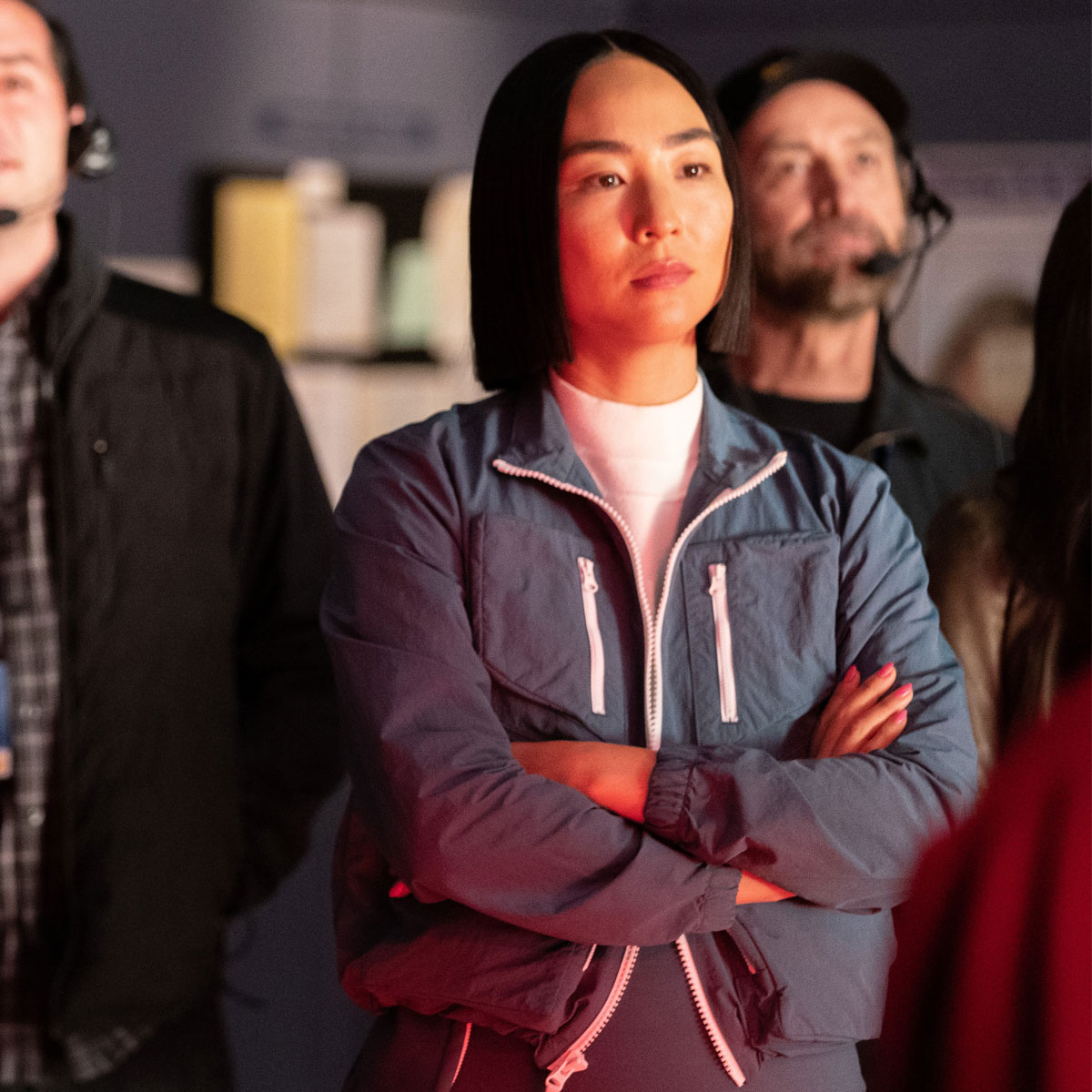 Yes, Greta Lee Gets Starstruck by Her Morning Show Co-Stars - E! Online