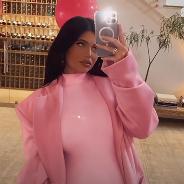 Kylie jenner clearance pink leather dress