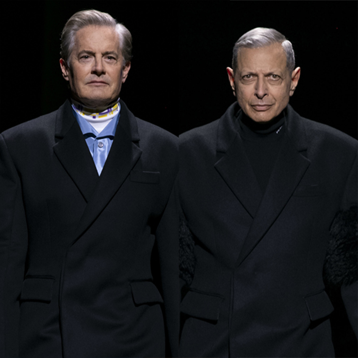 Jeff Goldblum and Kyle MacLachlan Walk Fashion Runway in Italy - E! Online