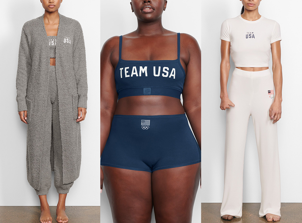 Olympians are showing off the new Team USA Skims collaboration