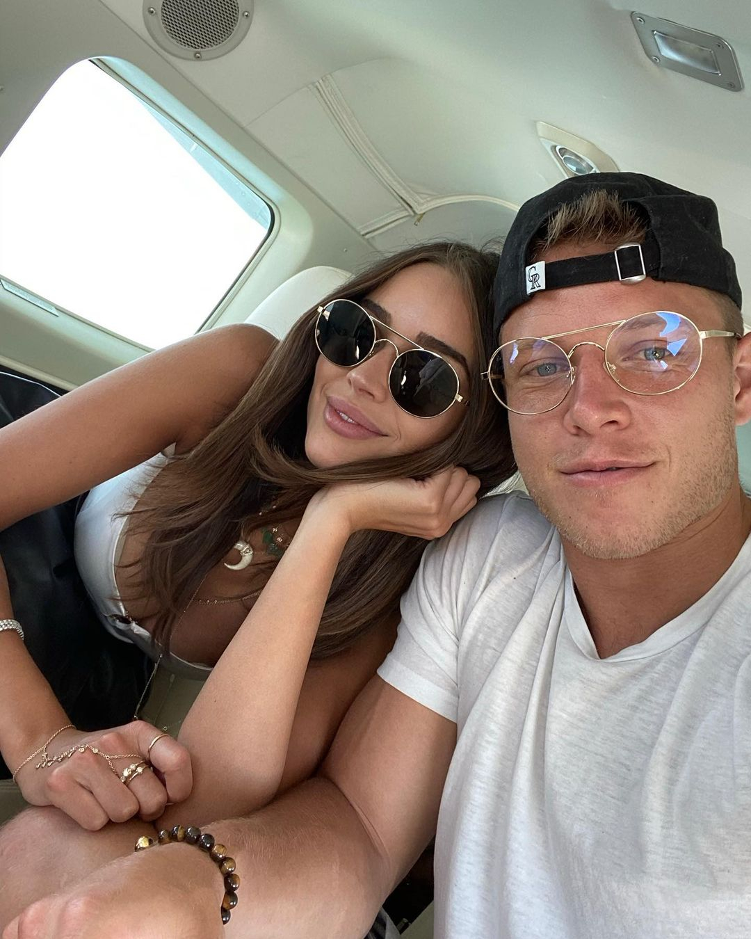 Olivia Culpo, Christian McCaffrey enjoy 'staycation' after 49ers win