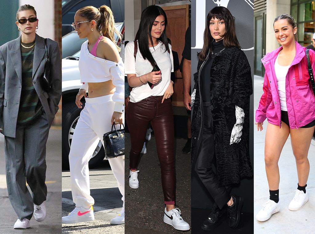 women wearing air forces