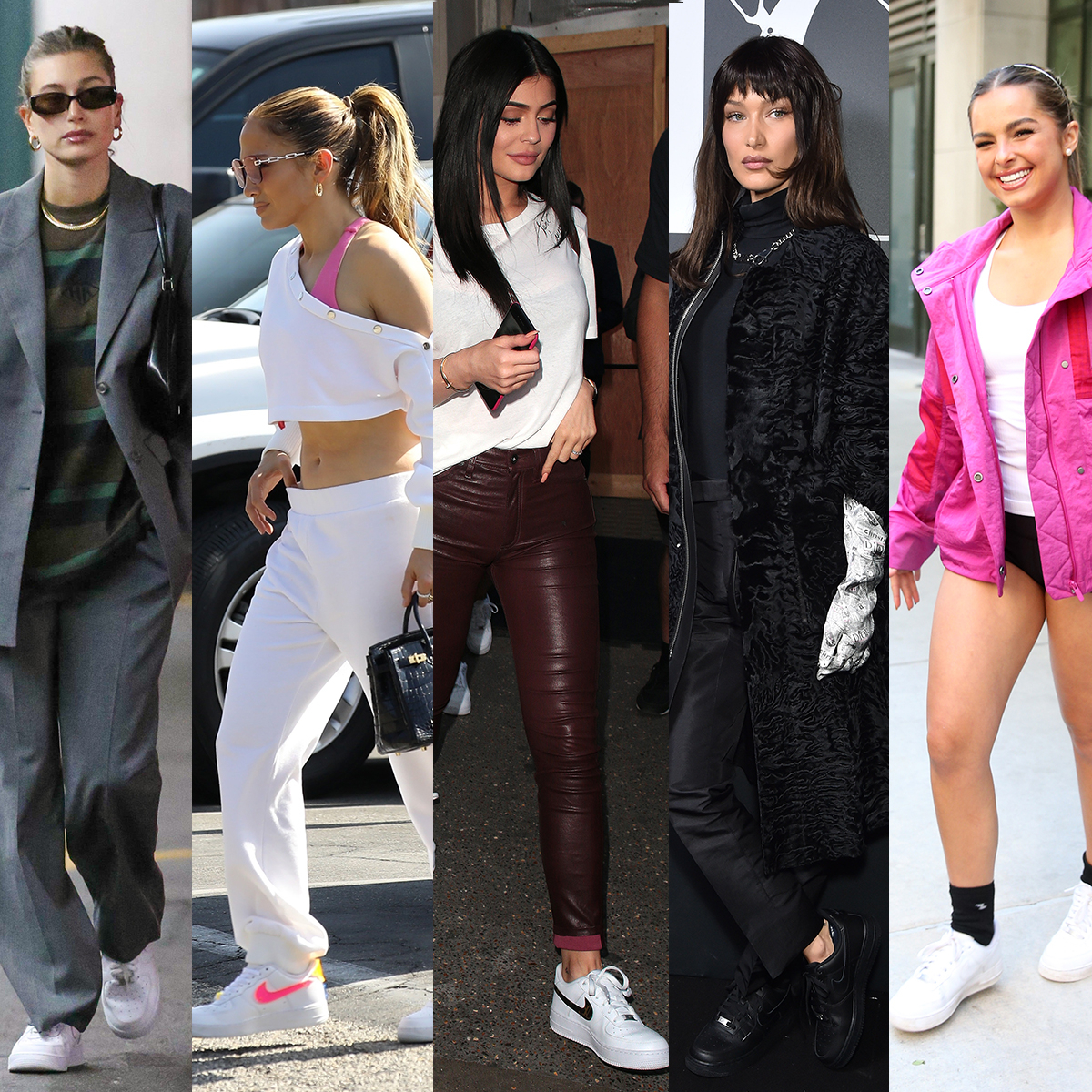 Celebrities Wearing Nike Air Force 1 Sneakers, Photos – Footwear News
