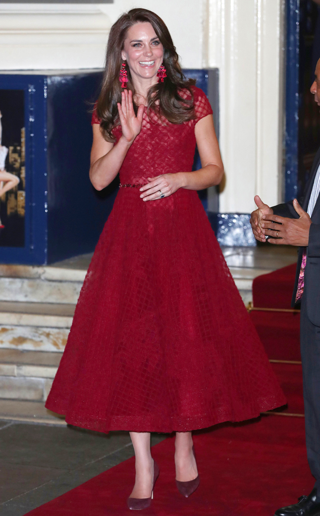 You'll Be Royally Flushed by Kate Middleton's Fiery Red Look