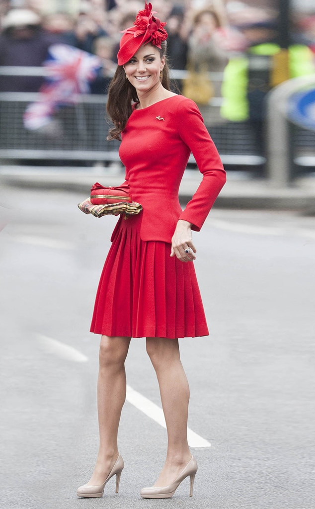 Princess kate hot sale red dress