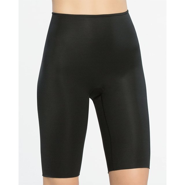 Womens SPANX black Power Conceal Her High-Waist Mid-Thigh Shorts