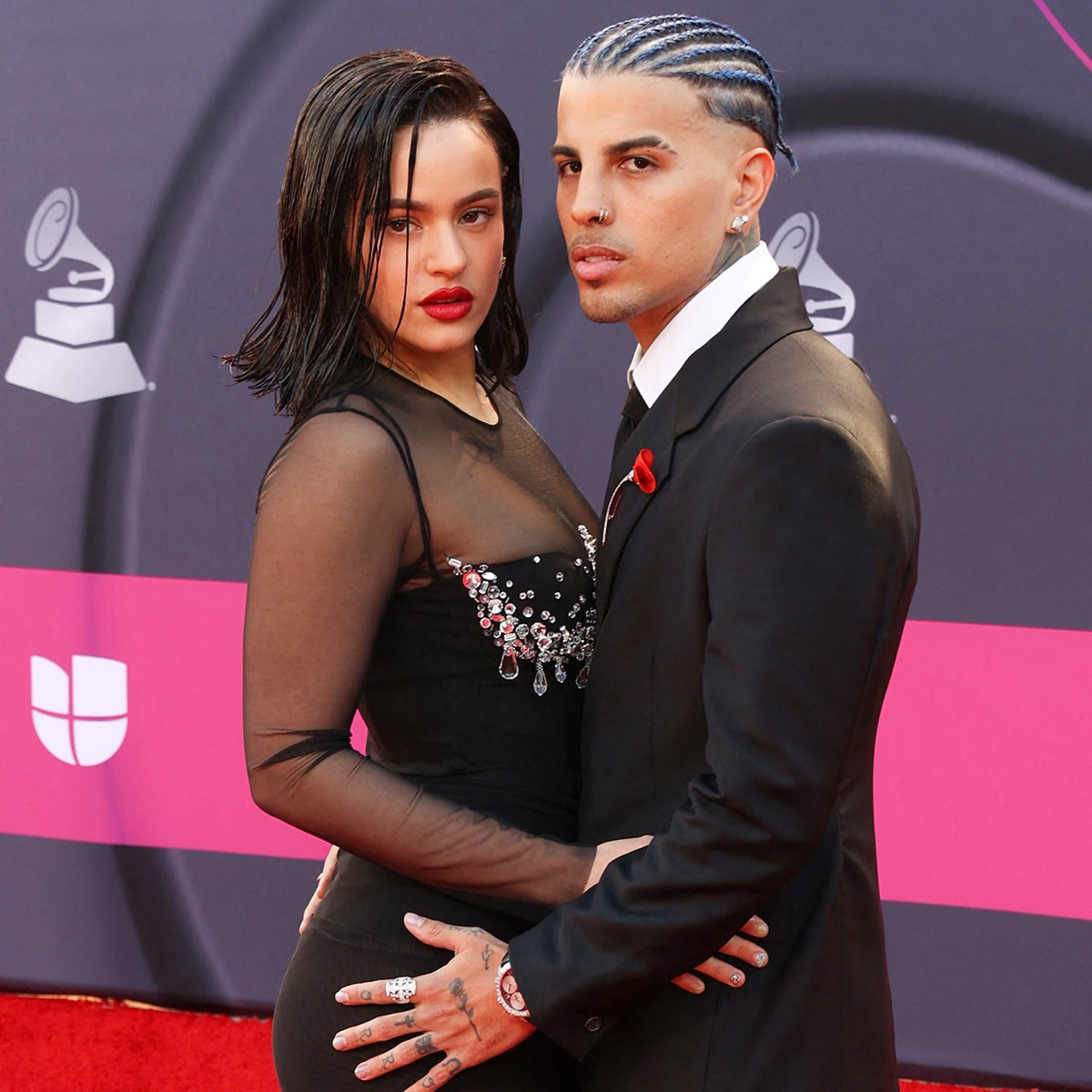 You Won't Rosalía and Rauw Alejandro's 2022 Latin Grammys Looks
