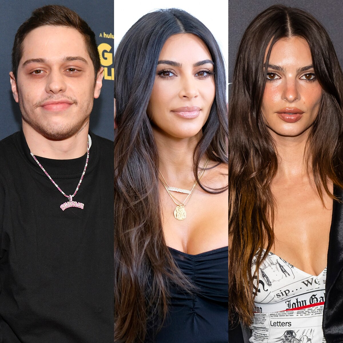 Emily Ratajkowski, Pete Davidson, Kim Kardashian