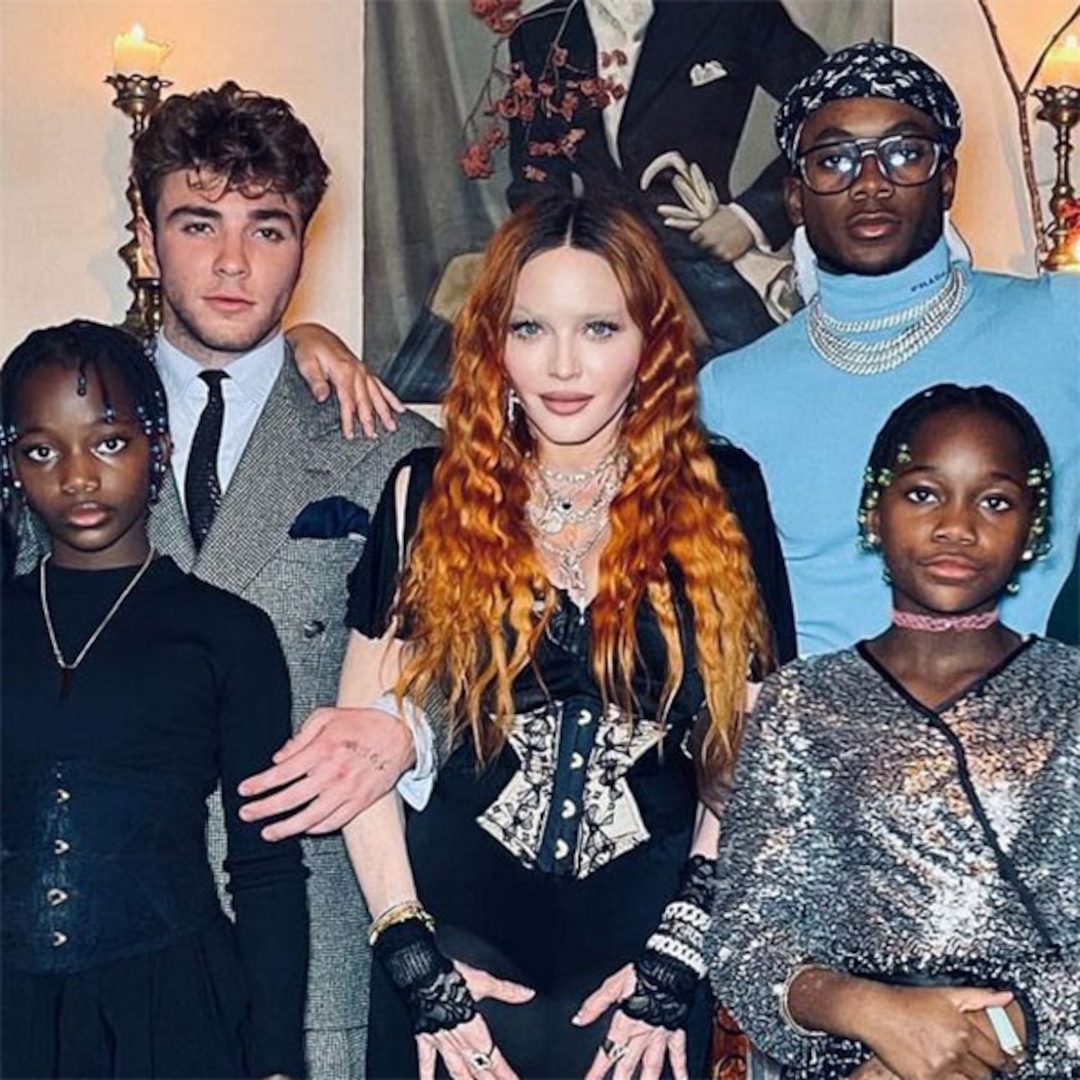 Madonna Shares Rare Family Photos With All 6 Kids on Thanksgiving - E! NEWS