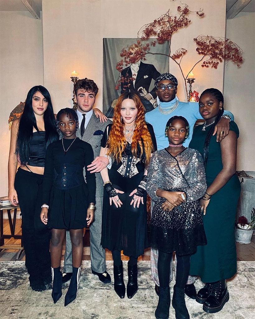 Madonna, Family, Thanksgiving 2022, Lourdes, Rocco Ritchie, David Banda, Mercy James, Estere, Stella, Instagram