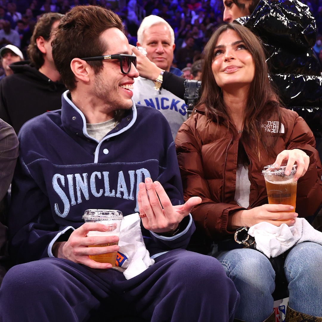 Pete Davidson and Emily Ratajkowski Attend New York Knicks Game Together - E! NEWS