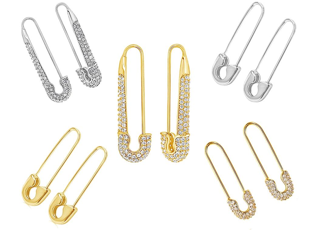 Safety Pin Earrings Safety Pin Hoops Huggie Hoop Earrings Silver Pin  Earrings Gold Earrings Minimal Earrings Cartilage Earrings - Etsy