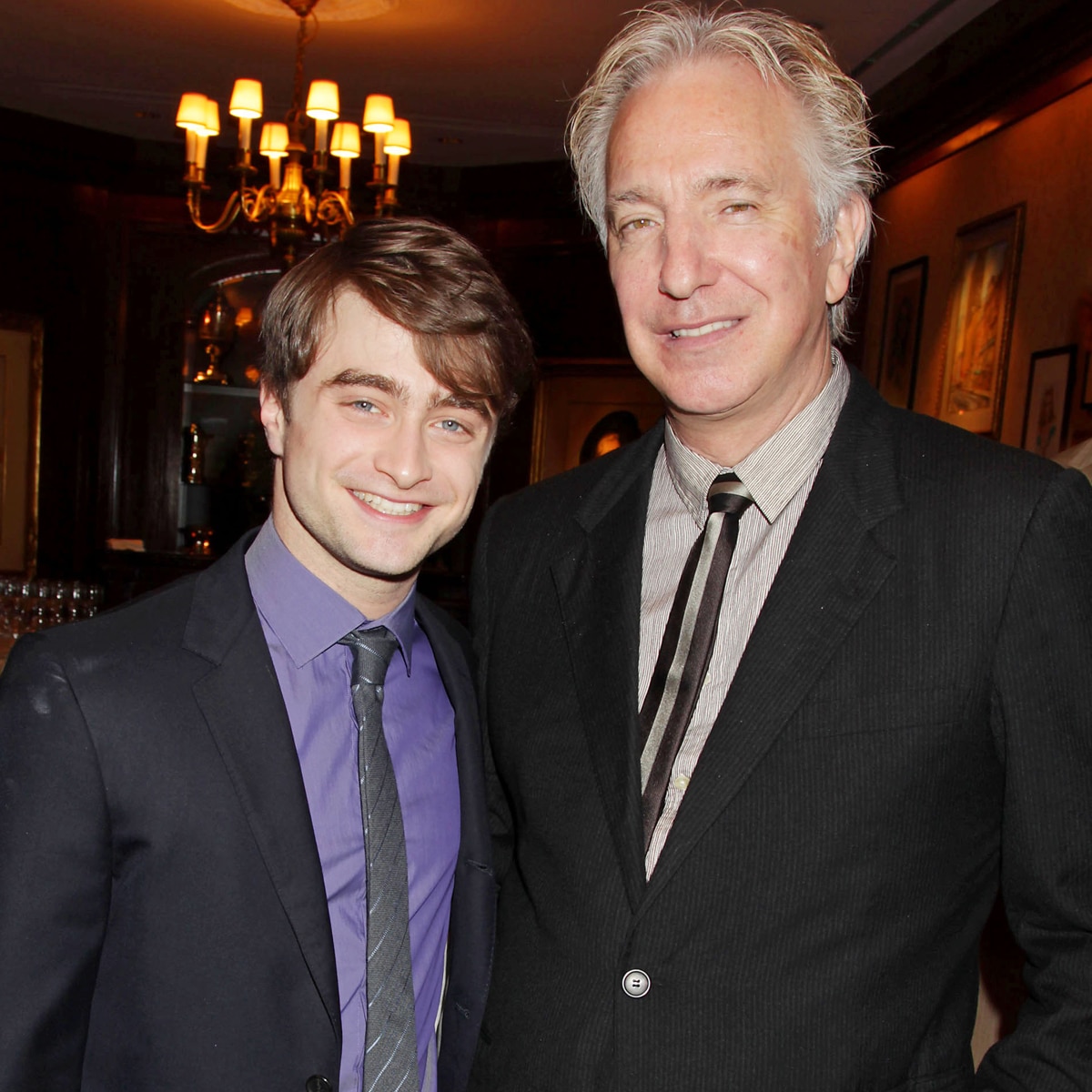 Daniel Radcliffe and Alan Rickman