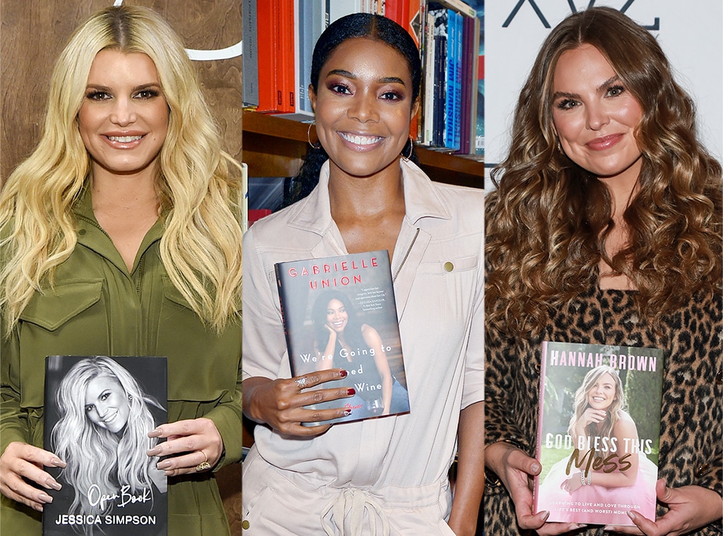 E-Comm: Celebrity Tell All Books, Jessica Simpson, Gabrielle Union, Hannah Brown