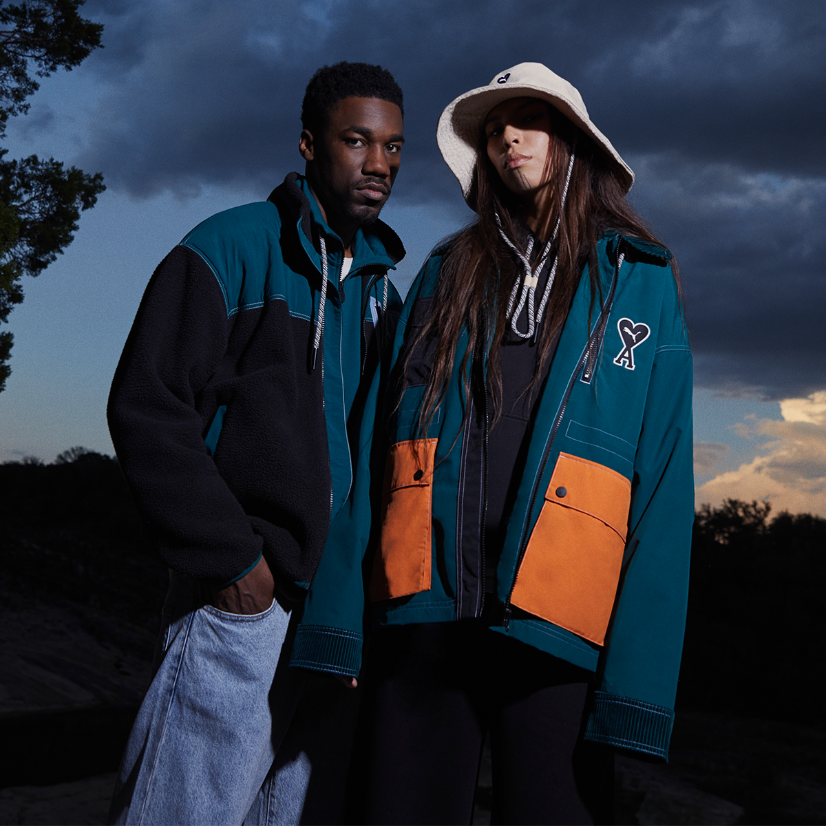 Puma x Ami Half Zip Sweatshirt Varsity Green - FW22 - US