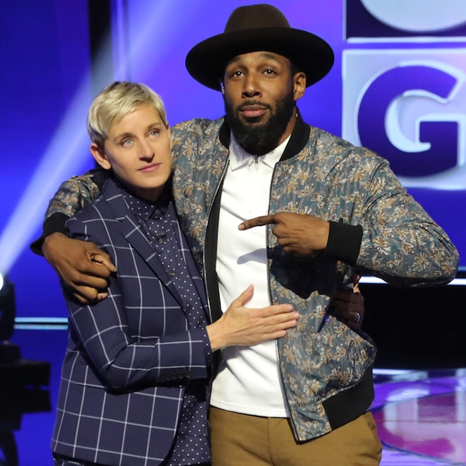 Ellen DeGeneres and Stephen "tWitch" Boss