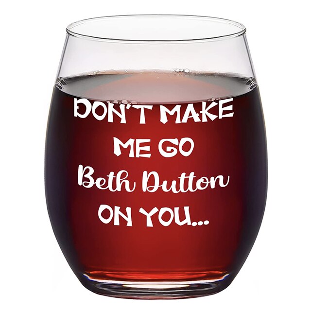 Beth Dutton Vibes 11oz Rocks Glass, Drinkware