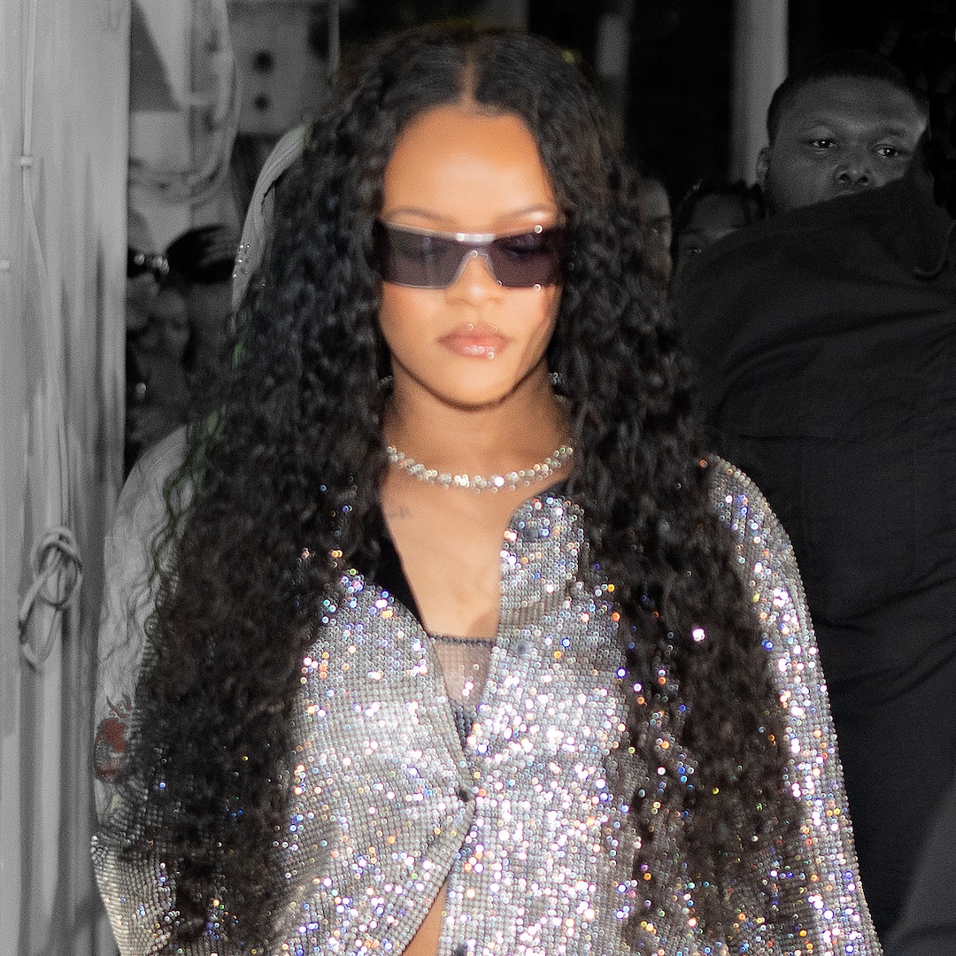 Rihanna Has Entered Her Diamond Era With Sparkly Silver Look – E! Online
