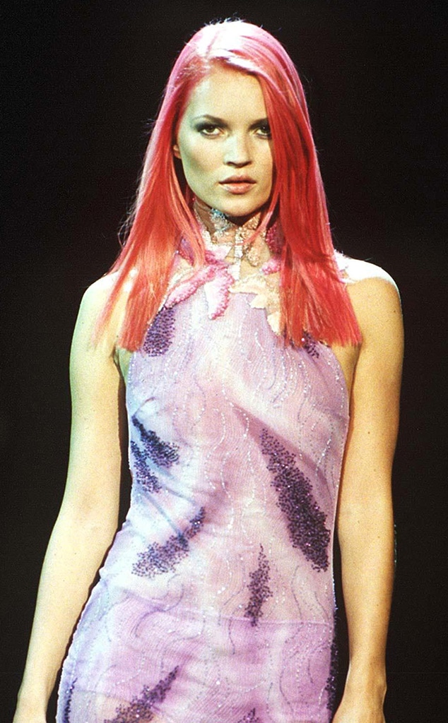 Kate Moss Brings Back Her Iconic Pink Hair for New Campaign Kate Moss Brings Back Her Iconic Pink Hair for New Campaign