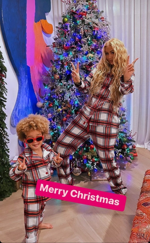 Photos from Celebrity Families Wearing Matching Holiday Pajamas