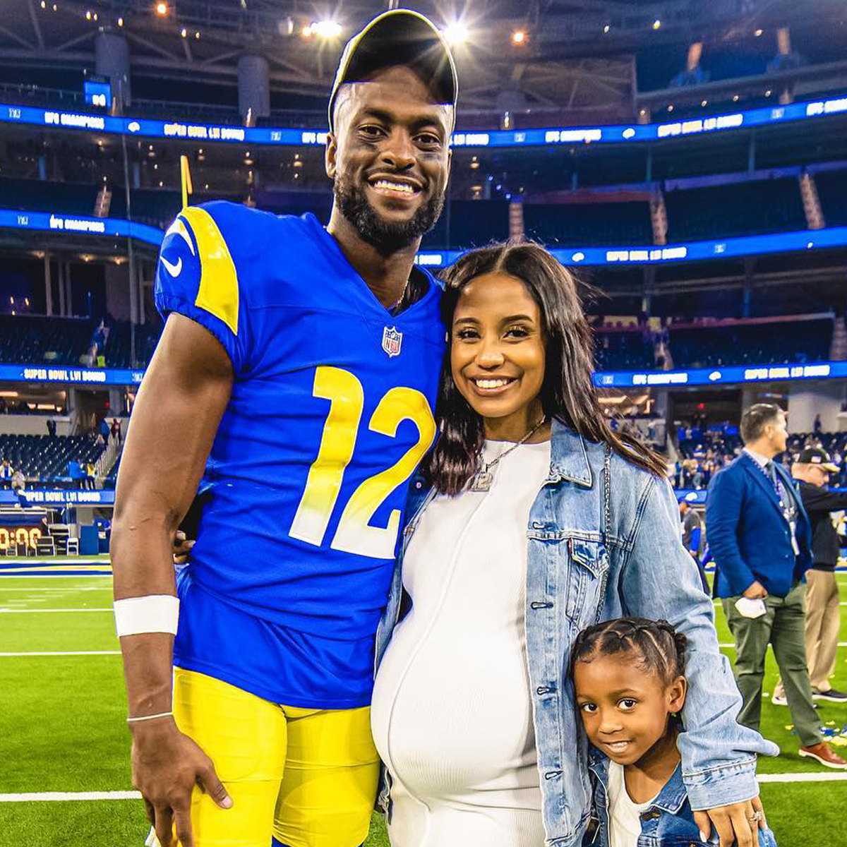 Rams receiver Van Jefferson welcomes a son after winning the Super Bowl