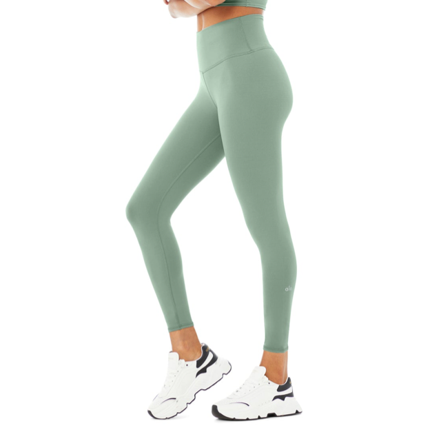 Checkpoint High Waist Pocket 7/8 Leggings In Neon Pink