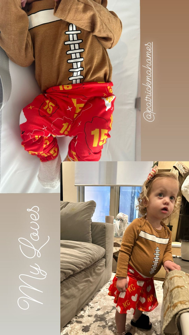 Brittany Mahomes shares photo of daughter Sterling holding baby