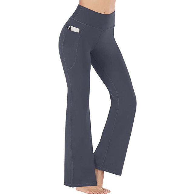 Heathyoga Bootcut Yoga Pants for Women with Pockets High Waisted