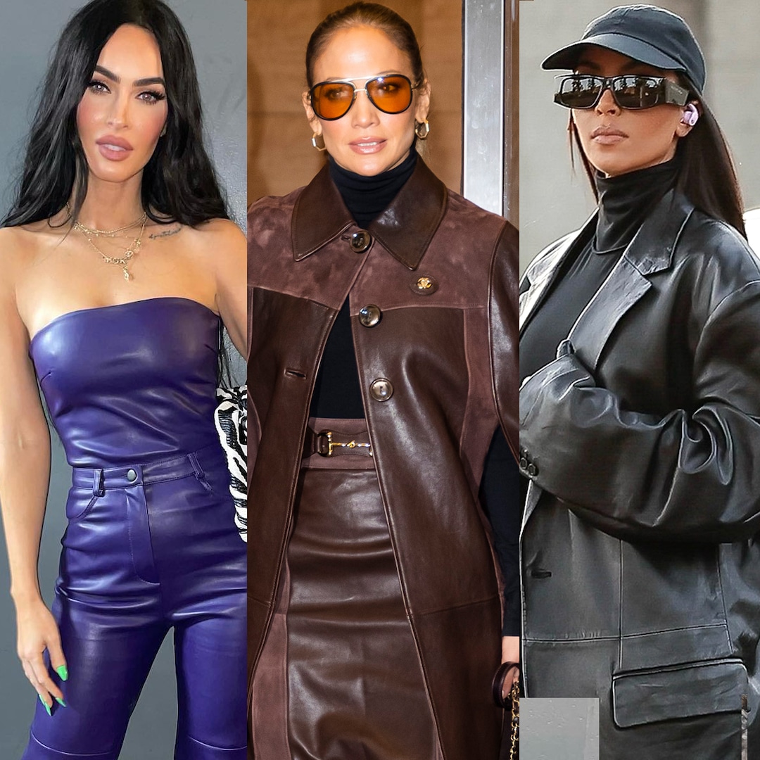 Celebrity Photos in leather - Leather Celebrities  Leather shirt dress, Black  leather pants, Leather shirt