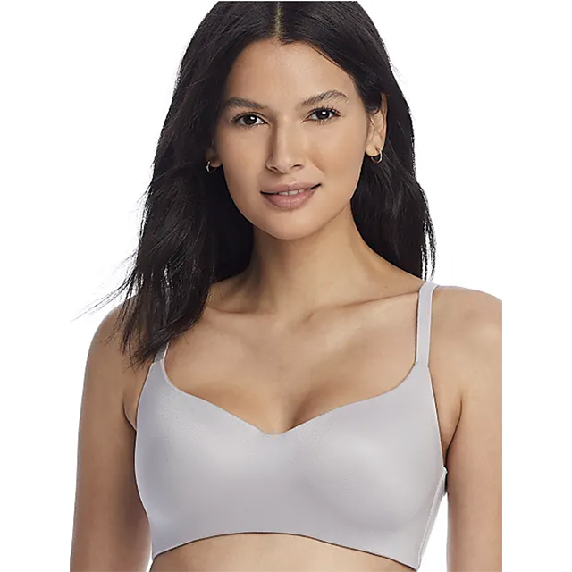Warner's BLACK Easy Does It No Bulge Wirefree Contour Bra, US Small