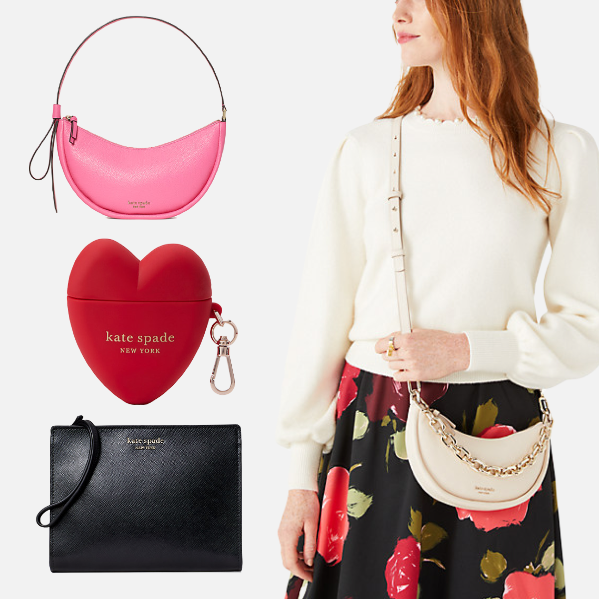 Kate Spade New York Spencer Flap Chain Wallet Crossbody Bag - Serene Pink