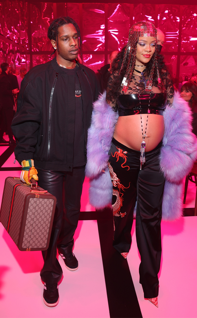 Rihanna Brings S&M Fashion to A$AP Rocky Date Night With Cone Bra
