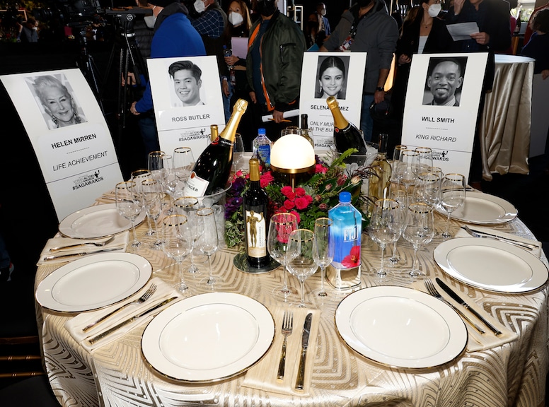 SAG Awards placement cards