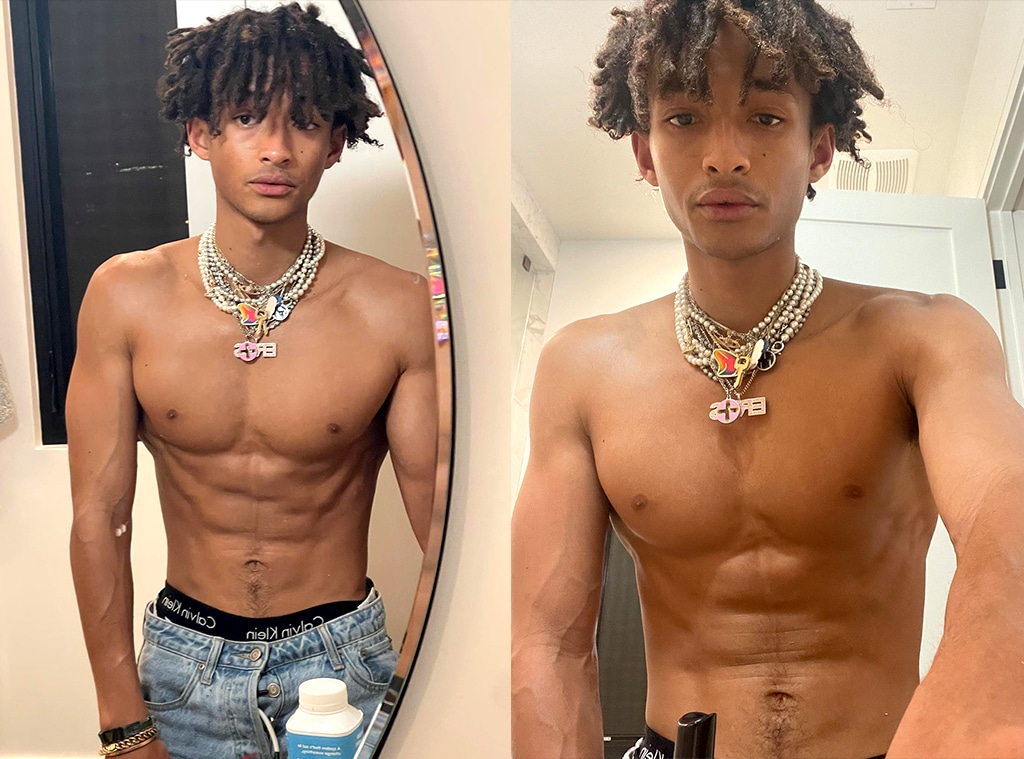 Jaden Smith Shows Off Ripped Muscles In New Shirtless Selfies After Celebra...