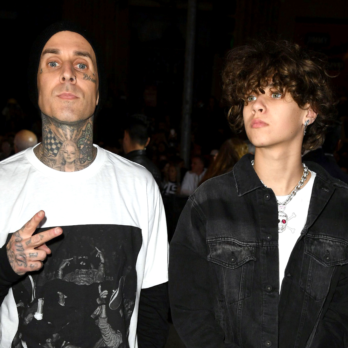 Landon Ash Landon Barker Performs With MGK Amid Travis Barker’s Hospitalization