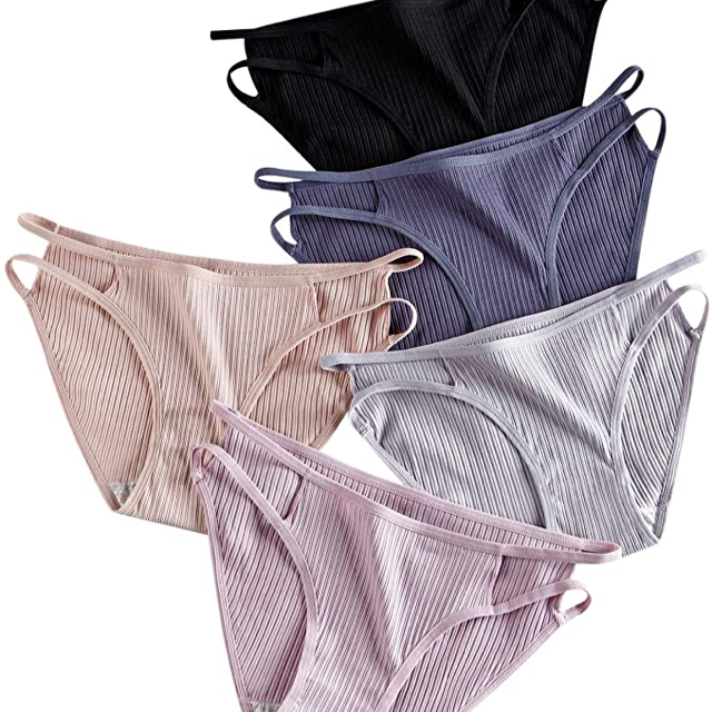 Seasment Women's Lace Panties - Silky, Comfy, and Stylish Underwear Pack of  5