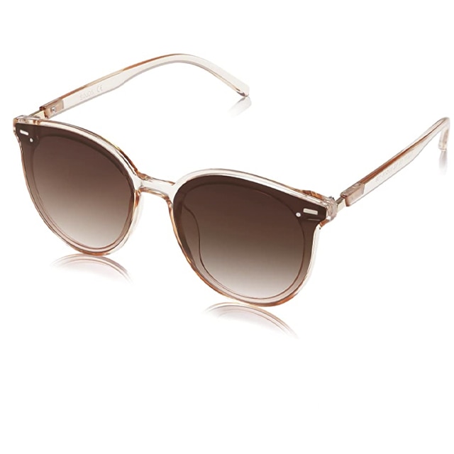 SOJOS Designer Round Sunglasses for Women Oversized Frame with Rivets DOLPHIN SJ2068 