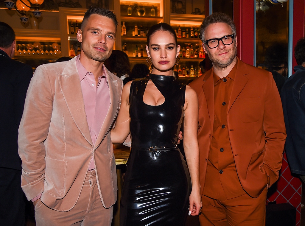 On The Scene, Sebastian Stan, Lily James, Seth Rogen