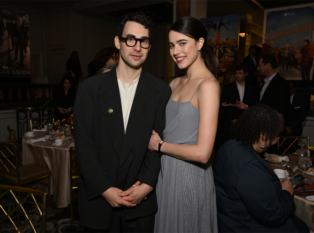 Margaret Qualley puts on a cosy display with her fiancé Jack Antonoff at  the Grammys