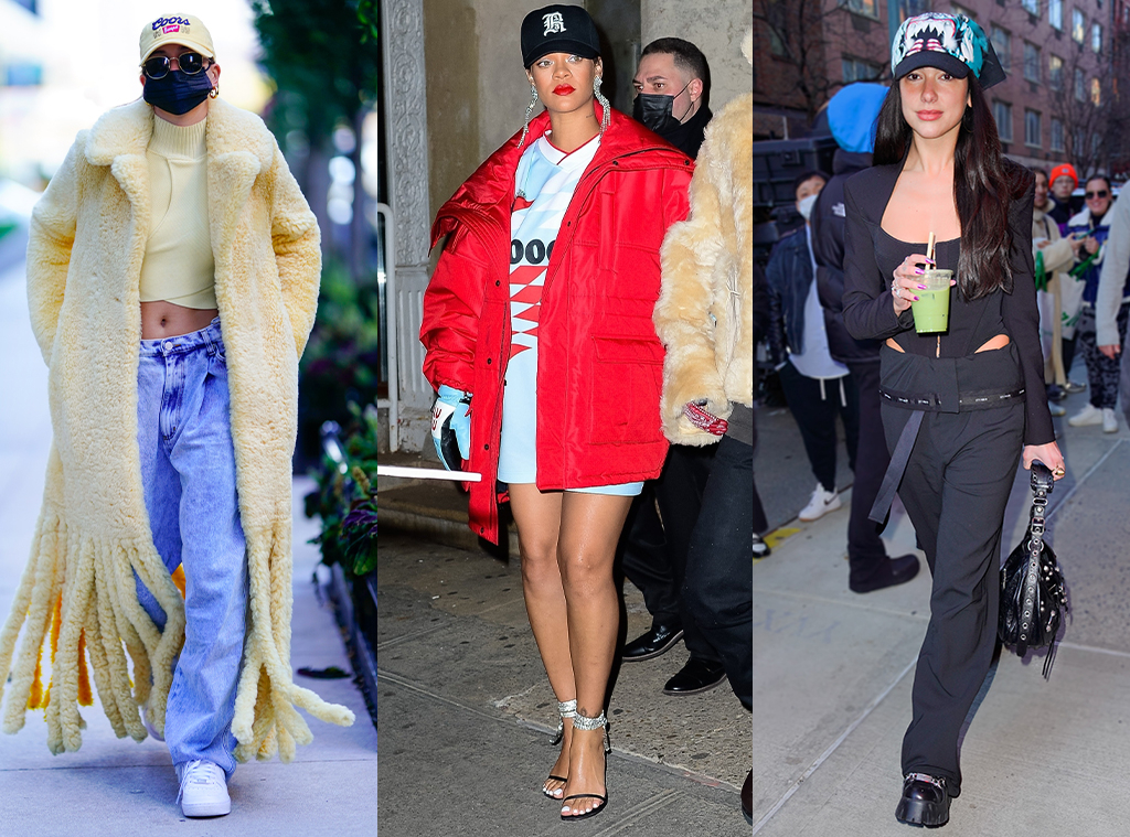 Rihanna, Dua Lipa & More Celebs Jump on the Trucker Hat Trend