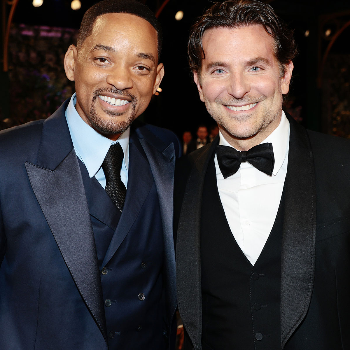 Will Smith Appears to Wipe Tears as He Talks to Bradley Cooper