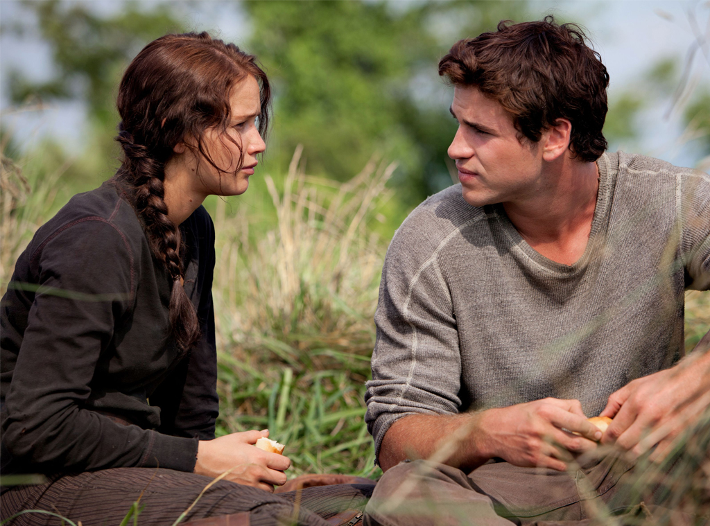 Jennifer Lawrence, Liam Hemsworth, The Hunger Games, 2012