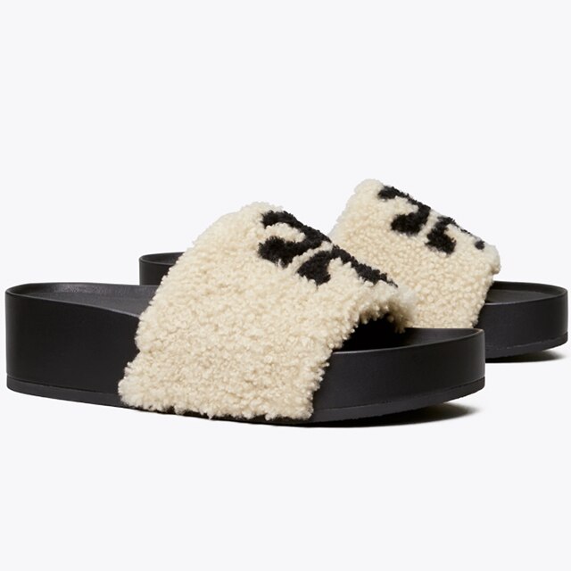 Tory burch fur online slides