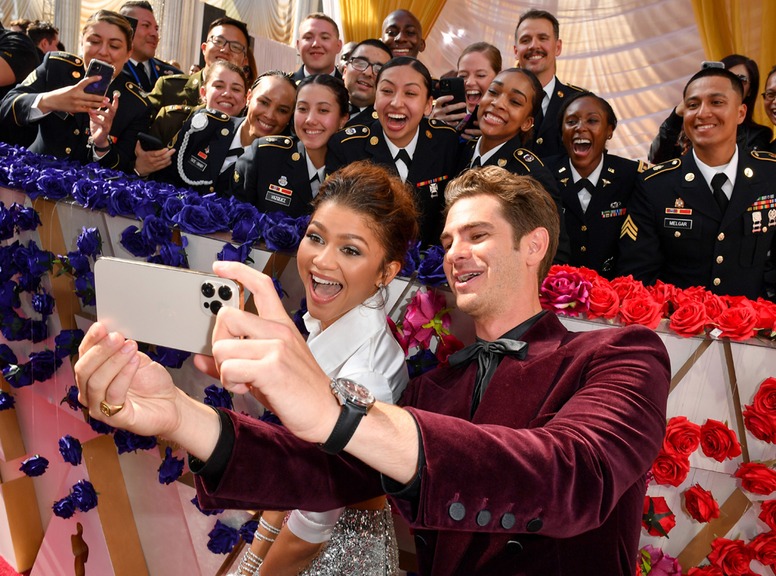 Zendaya, Andrew Garfield, 2022 Oscars, 2022 Academy Awards, Red Carpet, Candid, Candids