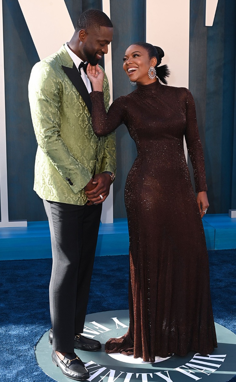 Dwyane Wade, Gabrielle Union, 2022 Vanity Fair Oscar Party, 2022 Oscars, 2022 Academy Awards, Red Carpet Fashion