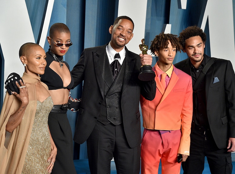 Will Smith, Family, 2022 Vanity Fair Oscar Party, 2022 Oscars, 2022 Academy Awards, Red Carpet Fashion