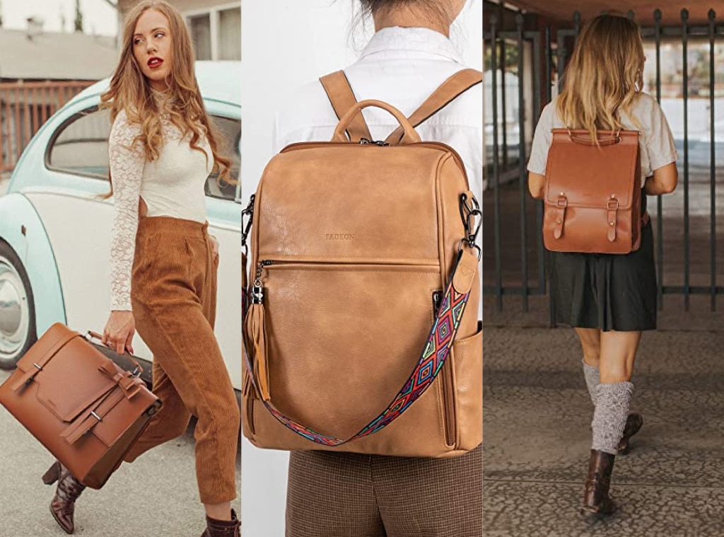 Womens Faux Leather Backpack School Rucksack College Shoulder Satchel Travel Bag 