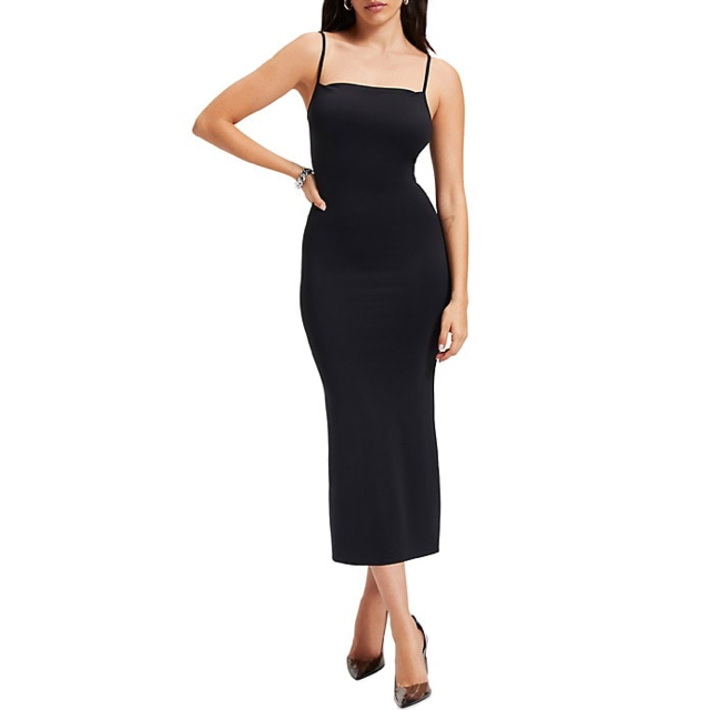 knee length dresses for ladies London Times Pleated Surplice Neck Midi Dress in Black at Nordstrom Rack, Size Medium