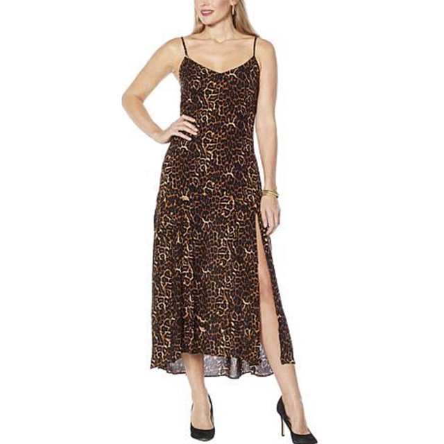 jessica simpson brown dress Jessica Simpson 2.0 Bias Dress in Animal Print